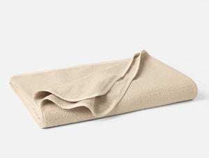 Coyuchi Undyed Oyster Honeycomb Organic Blanket