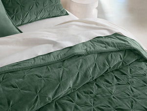 Coyuchi Pine Velvet Tufted Organic Quilt