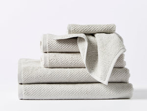 Coyuchi Fog Organic Air Weight Towels & Bath Mats