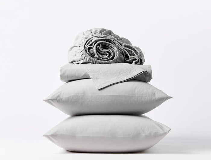 Coyuchi Cloud Brushed Organic Flannel Sheet Set (Full, Alpine White)